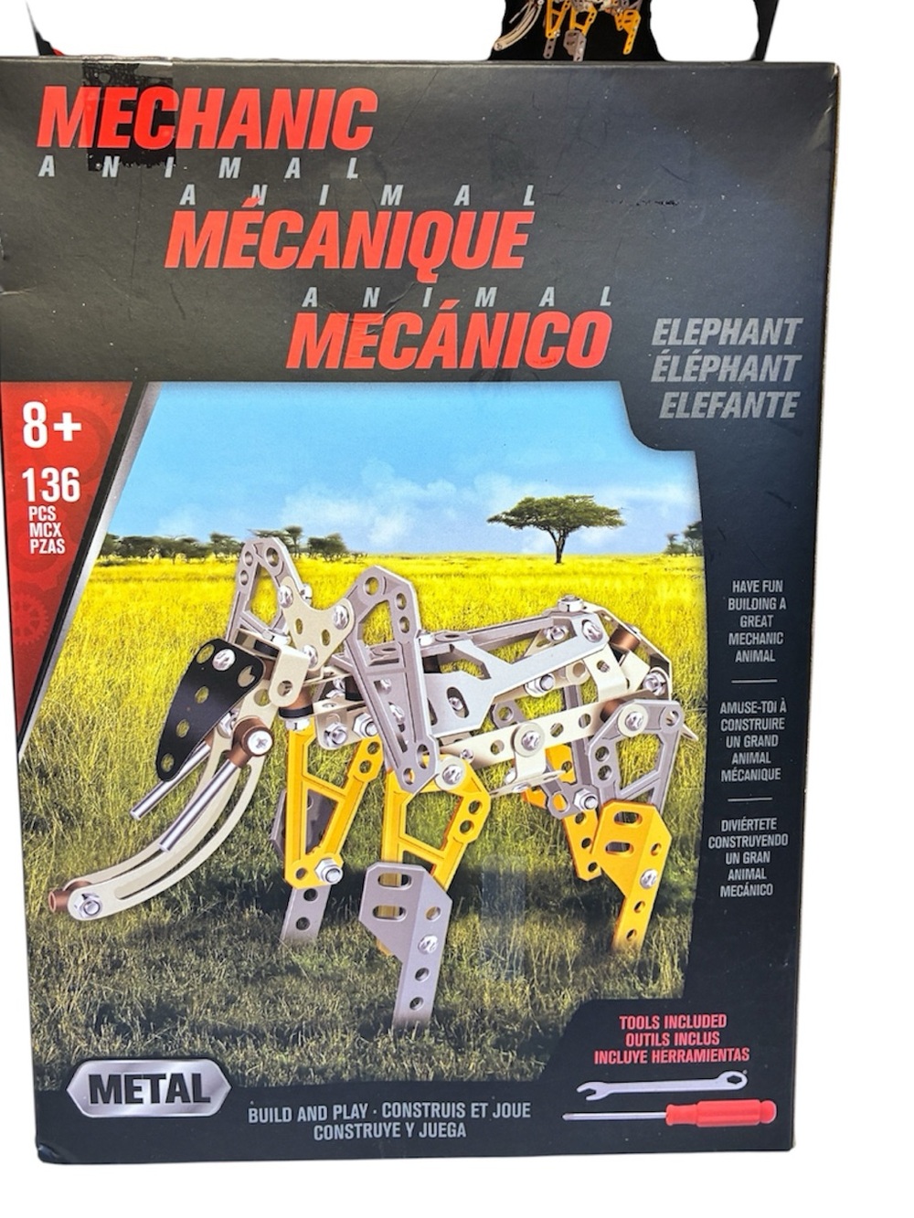Montoy Mechanic Animal Elephant 8+ 136 pieces open box bags sealed
